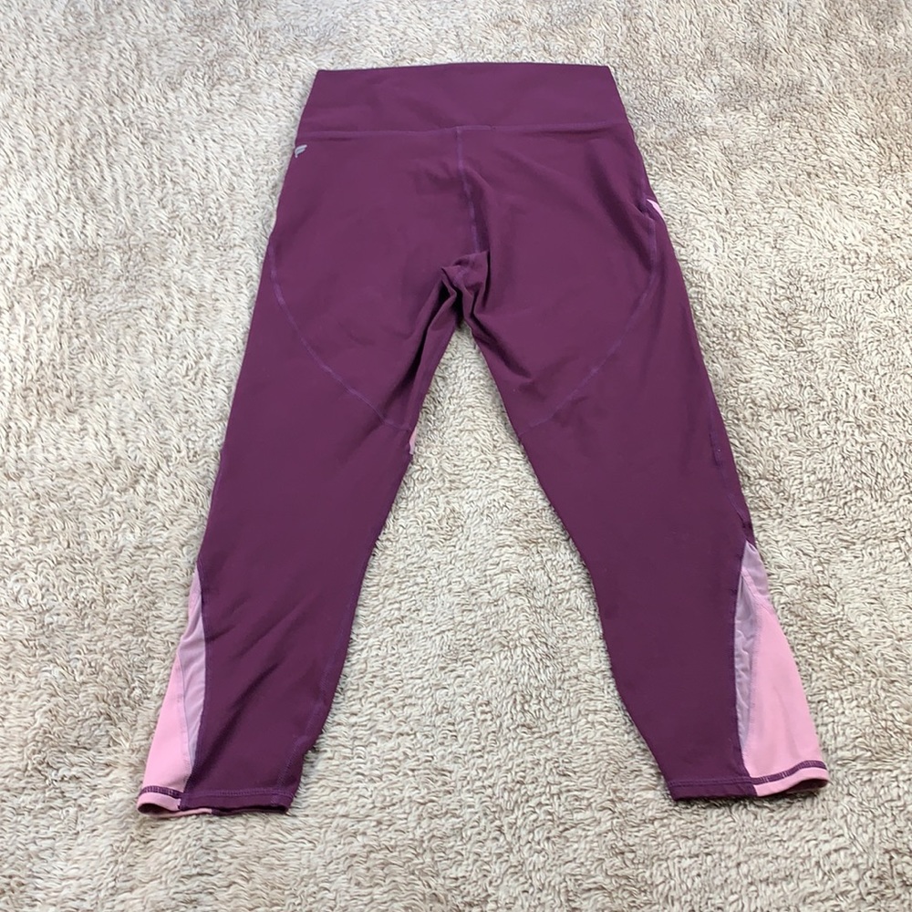 Fabletics Define High-Waisted Capri Burgundy/ Vin… - image 8
